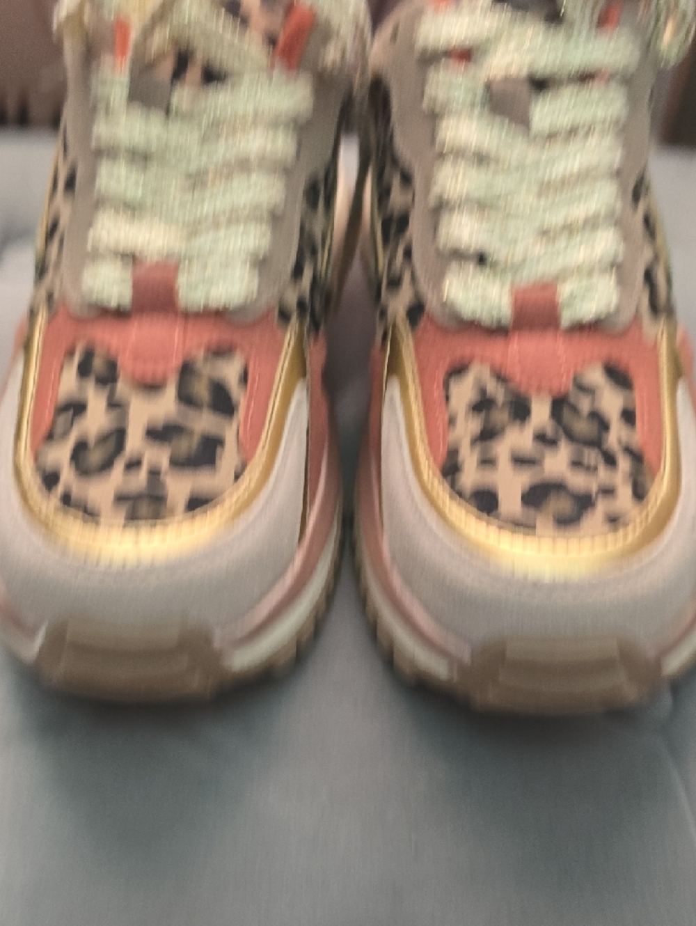 Blowfish Malibu Orange and Mint Mixed-Material Sneaker - Picture 6 of 7